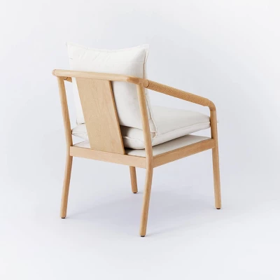 Ventura Upholstered Accent Chair With Wood Frame Natural - Threshold™ Designed With Studio McGee - Image 3