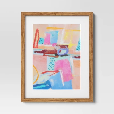 (Set Of 2) 16" X 20" Painterly Collage Framed Wall Canvases - Threshold™ - Image 2