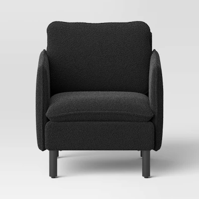 Square Back Accent Chair Black - Threshold™ - Image 2