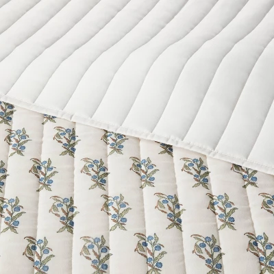 Voile Woodblock Printed Quilt Ivory - Threshold™ - Image 2