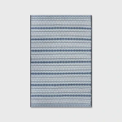 Pattern Stripe Outdoor Rug Blue - Threshold - Image 10