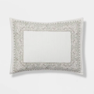 8pc Printed Floral With Border 8pc Comforter Set Green - Threshold™ - Image 5