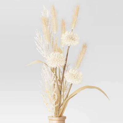 Large Grass Arrangement In Wood Pot - Threshold™ - Image 2