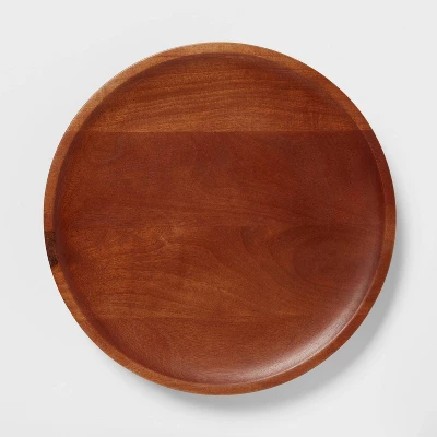 13.5" Wood Signature Round Lazy Susan - Threshold™ - Image 2