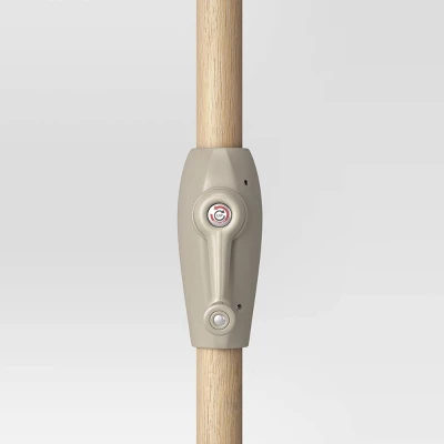 9'x9' Arete Market Patio Umbrella Navy - Threshold™ - Image 4