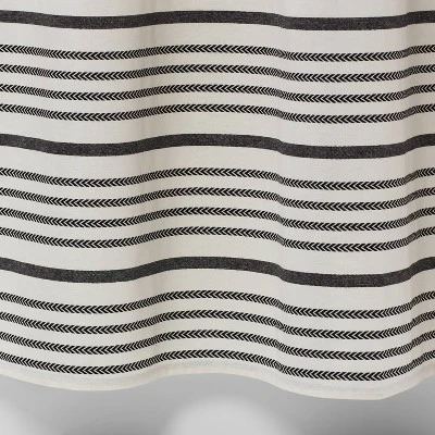 Striped Shower Curtain Black/White - Threshold™ - Image 3