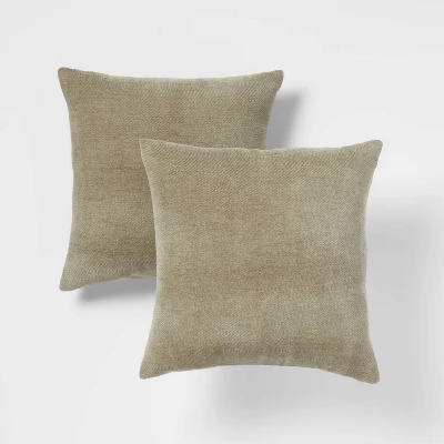 2pk Chenille Square Throw Pillows - Threshold™ - Image 8