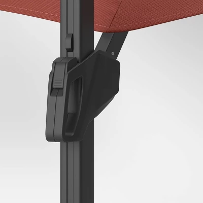 11'x11' Offset Patio Umbrella Sienna - Black Pole - Threshold™ - Image 3