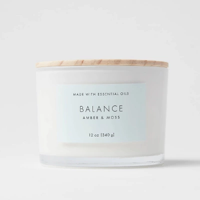 Wood Lidded Glass Wellness Balance Candle - Threshold™ - Image 3