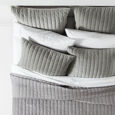 Channel Stitch Velvet Bedding Collection - Threshold