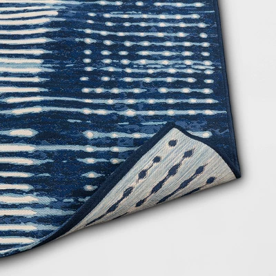 7' X 10' Outdoor Rug Indigo Dye - Threshold™ - Image 2