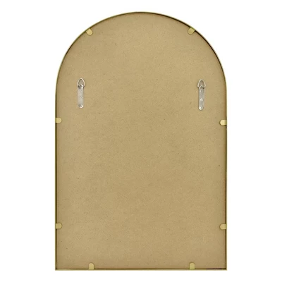 20" X 30" Arched Metal Wall Mirror Brass - Threshold™ - Image 3
