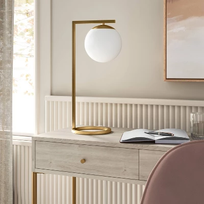 Globe Desk Lamp White - Threshold™ - Image 2