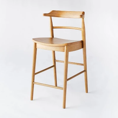 Kaysville Curved Back Wood Counter Height Barstool - Threshold™ Designed With Studio McGee - Image 7