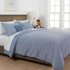 Washed Waffle Weave Duvet Cover & Sham Set - Threshold™
