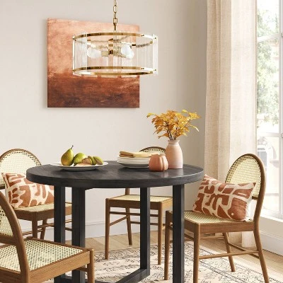 Glam Glass Ceiling Chandelier Brass - Threshold™