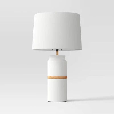 Ceramic And Wood Table Lamp (Includes LED Light Bulb) - Threshold™ - Image 4