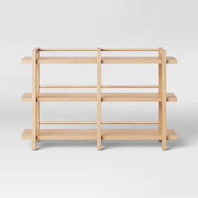 38" Hertford Wide Wood Horizontal Bookcase Brown - Threshold™ - Image 2