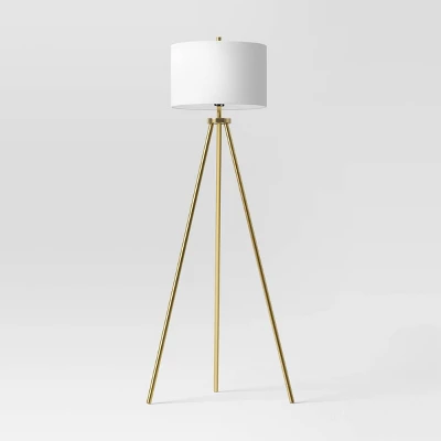 Ellis Tripod Floor Lamp Brass - Threshold™ - Image 5