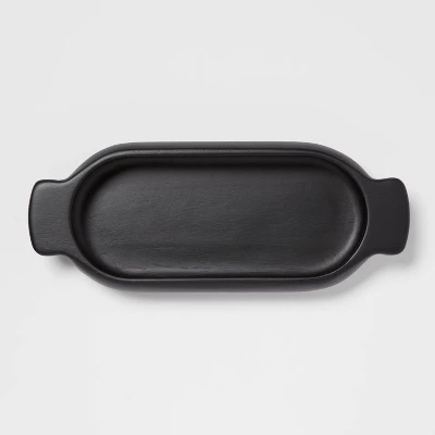 60oz Acacia Modern Dough Bowl Black - Threshold™ - Image 2