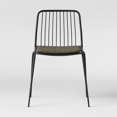 Set Of 2 Sodra Rounded Seat Wire Dining Chair Black - Threshold™ - Image 2