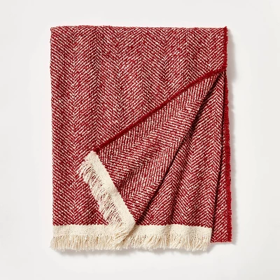 Herringbone Frayed Edges Throw Blanket - Threshold™ Designed With Studio McGee - Image 6