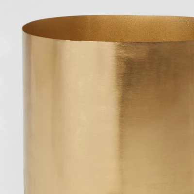 Brushed Brass Waste Can Gold - Threshold™ - Image 2