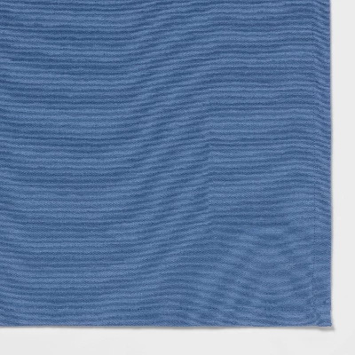 104" X 60" Cotton Tablecloth Blue - Threshold™ - Image 2