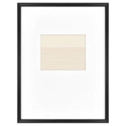 19.49" X 25.49" Matted To 8" X 10" Gallery Single Image Frame Black - Threshold™ Designed With Studio McGee