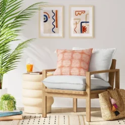 Hallwood Woven Cord Accent Chair Cream - Threshold™