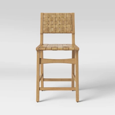 Ceylon Woven Counter Height Barstool - Threshold™ - Image 8