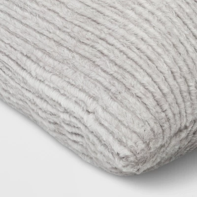 Striped Faux Fur Lumbar Throw Pillow - Threshold™ - Image 3