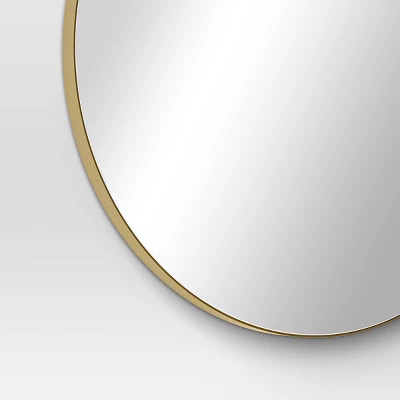 28" Round Infinity Circle Mirror Brass - Threshold™ - Image 3