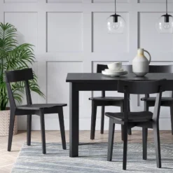 Set Of 2 Bombelli Modern Dining Chair Black - Threshold™