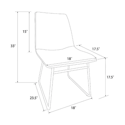 Bowden Faux Leather Dining Chairs - Threshold™ - Image 7