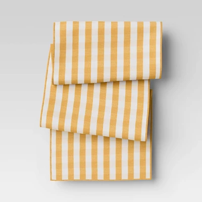 Cotton Gingham Check Table Runner Yellow - Threshold™ - Image 5