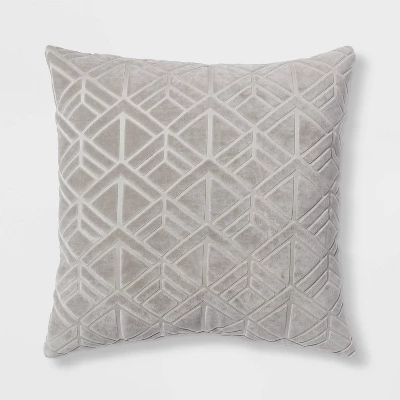Euro Carved Velvet Jacquard Decorative Throw Pillow - Threshold™ - Image 6