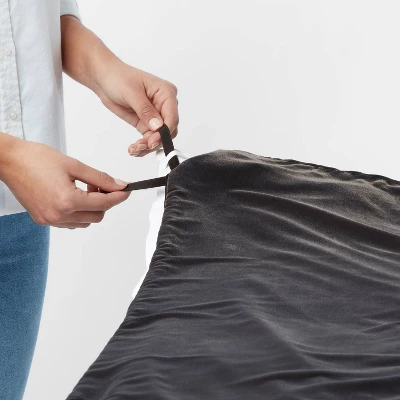 Lustrous Velvet Duvet Cover & Sham Set - Threshold™ - Image 4