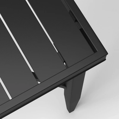 Searsburg Aluminum 4 Person Slat Top Square Patio Dining Table, Outdoor Furniture - Threshold™ - Image 3