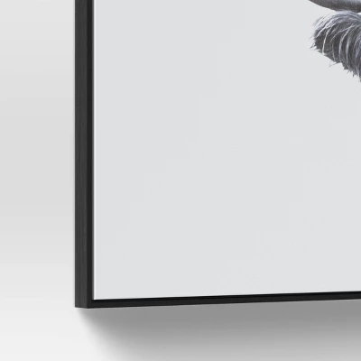 47" X 24" Highland Cow Framed Canvas - Threshold™ - Image 3