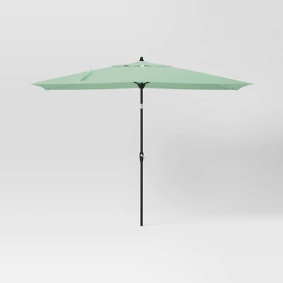 10'x6' Rectangular Market Patio Umbrella - Black Pole - Threshold™ - Image 6