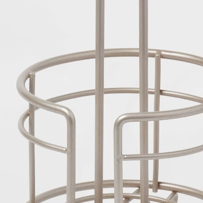 3 Roll Freestanding Toilet Tissue Holder Silver - Threshold™ - Image 2