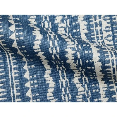 7' X 10' Outdoor Rug Striped Fringe Blue - Threshold™ - Image 2