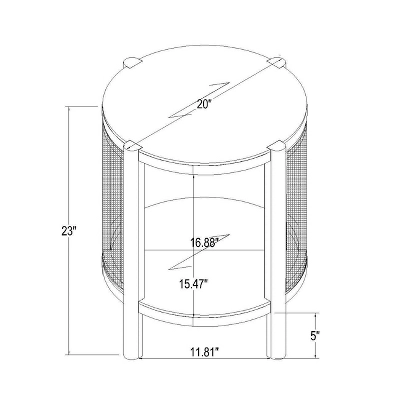 Portola Hills Woven Accent Table - Threshold™ Designed With Studio McGee - Image 6