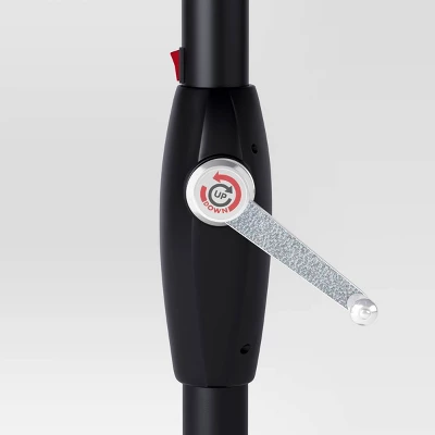 9'x9' Market Solar Patio Umbrella - Black Pole - Threshold™ - Image 4