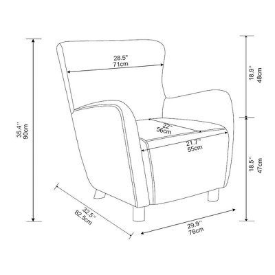 Kessler Wingback Faux Sherling Accent Chair Cream - Threshold™ Designed With Studio McGee - Image 6