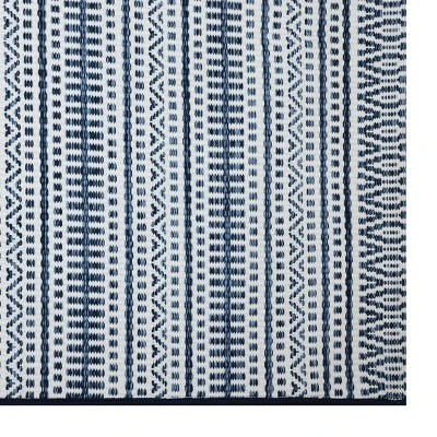 Pattern Stripe Outdoor Rug Blue - Threshold