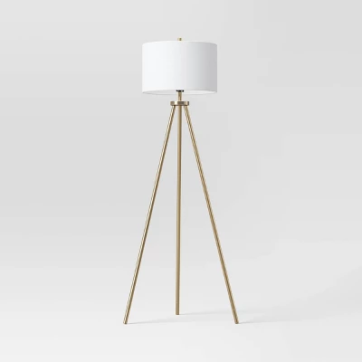 Ellis Tripod Floor Lamp Brass - Threshold™ - Image 4