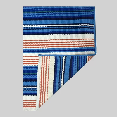 Multi Stripe Outdoor Rug - Threshold - Image 2