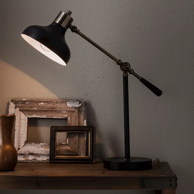 Crosby Schoolhouse Desk Lamp Black - Threshold - Image 2